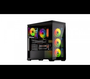 Obudowa Krux Exo ARGB Midi Tower z hartowanym szkłem czarna