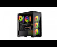 Obudowa Krux Exo ARGB Midi Tower z hartowanym szkłem czarna Obudowa Krux Exo ARGB Midi Tower z hartowanym szkłem czarna