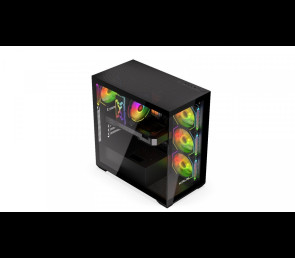 Obudowa Krux Exo ARGB Midi Tower z hartowanym szkłem czarna