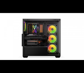 Obudowa Krux Exo ARGB Midi Tower z hartowanym szkłem czarna