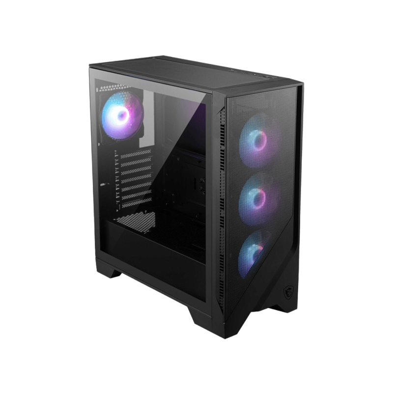 Obudowa MSI MAG FORGE 321R AIR FLOW czarna z hartowanym szkłem ARGB Obudowa MSI MAG FORGE 321R AIR FLOW czarna z hartowanym szkłem ARGB