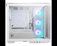 Obudowa MSI MAG PANO M100R PZ WHITE TEMPERED GLASS RGB micro tower Obudowa MSI MAG PANO M100R PZ WHITE TEMPERED GLASS RGB micro tower