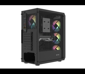 Obudowa Natec Fury Shobo SH4F RGB Midi Tower z oknem czarna