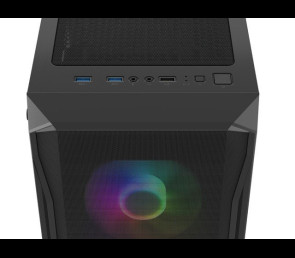 Obudowa Natec Fury Shobo SH4F RGB Midi Tower z oknem czarna