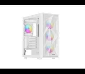 Obudowa Natec Genesis Diaxid 605 ARGB MIDI TOWER USB-C Biała wydajna