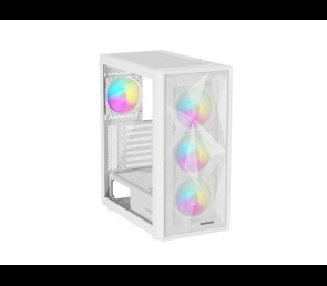 Obudowa Natec Genesis Diaxid 605 ARGB MIDI TOWER USB-C Biała wydajna