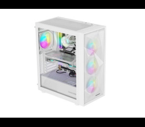Obudowa Natec Genesis Diaxid 605 ARGB MIDI TOWER USB-C Biała wydajna