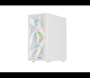 Obudowa Natec Genesis Diaxid 605 ARGB MIDI TOWER USB-C Biała wydajna