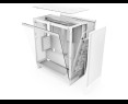 Obudowa NZXT H7 Flow Midi Tower biała z oknem wydajna chłodzenie Obudowa NZXT H7 Flow Midi Tower biała z oknem wydajna chłodzenie