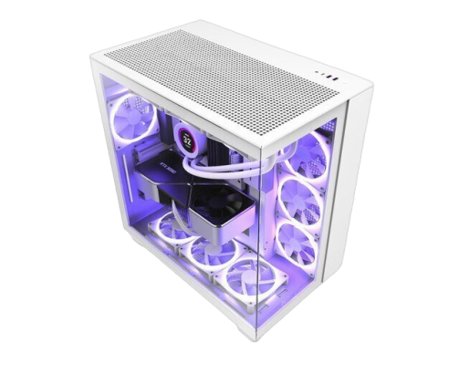 Obudowa NZXT H9 Flow Biała chłodzenie z szybą Midi Tower
