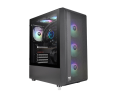 Obudowa Thermaltake S200 Tempered Glass ARGBx3 czarna Midi Tower Obudowa Thermaltake S200 Tempered Glass ARGBx3 czarna Midi Tower