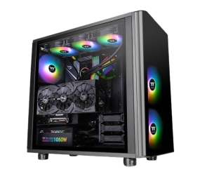 Obudowa Thermaltake View 31 ARGB Midi Tower z hartowanym szkłem czarna