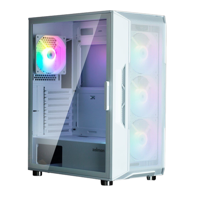 Obudowa Zalman I3 Neo ATX Mid Tower RGB biała 4 wentylatory Obudowa Zalman I3 Neo ATX Mid Tower RGB biała 4 wentylatory