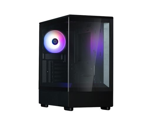 Obudowa Zalman P10 MicroATX Mini Tower czarna z ARGB i szkłem hartowanym