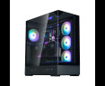 Obudowa Zalman P40 Prism Mid-Tower czarna szkło hartowane ARGB Obudowa Zalman P40 Prism Mid-Tower czarna szkło hartowane ARGB