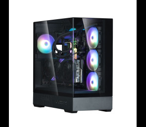 Obudowa Zalman P40 Prism Mid-Tower czarna szkło hartowane ARGB