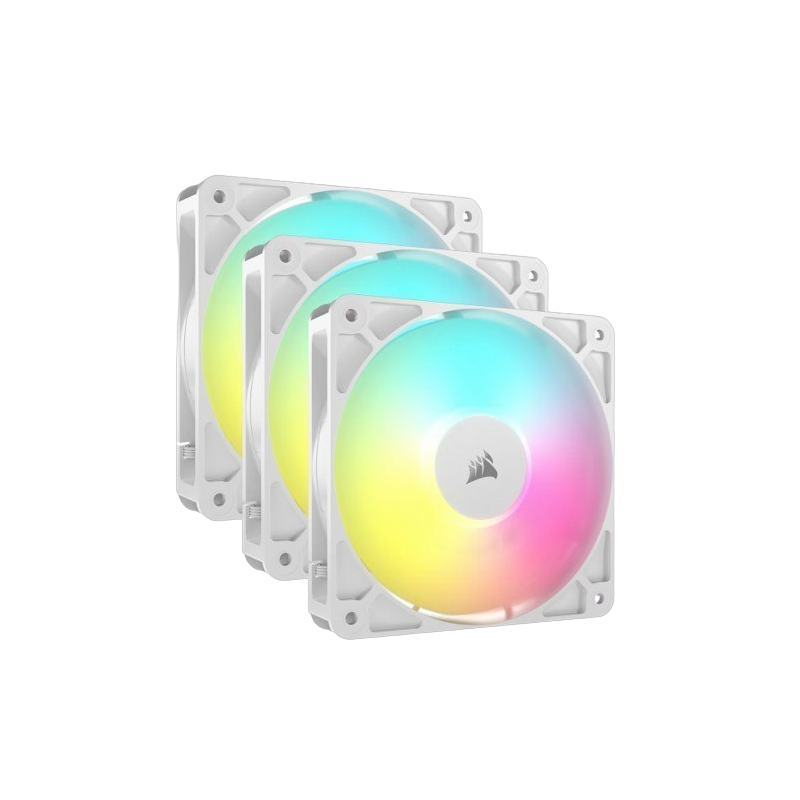 Corsair Wentylator RS120 ARGB White 120mm 3 wentylatory zestaw Corsair Wentylator RS120 ARGB White 120mm 3 wentylatory zestaw