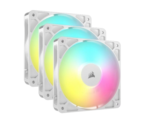 Corsair Wentylator RS120 ARGB White 120mm 3 wentylatory zestaw