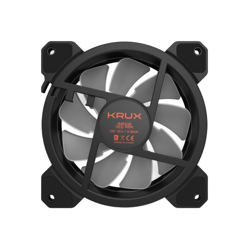 Wentylator Krux Lunar 120 ARGB 12 cm aktywne chłodzenie z podświetleniem Wentylator Krux Lunar 120 ARGB 12 cm aktywne chłodzenie z podświetleniem