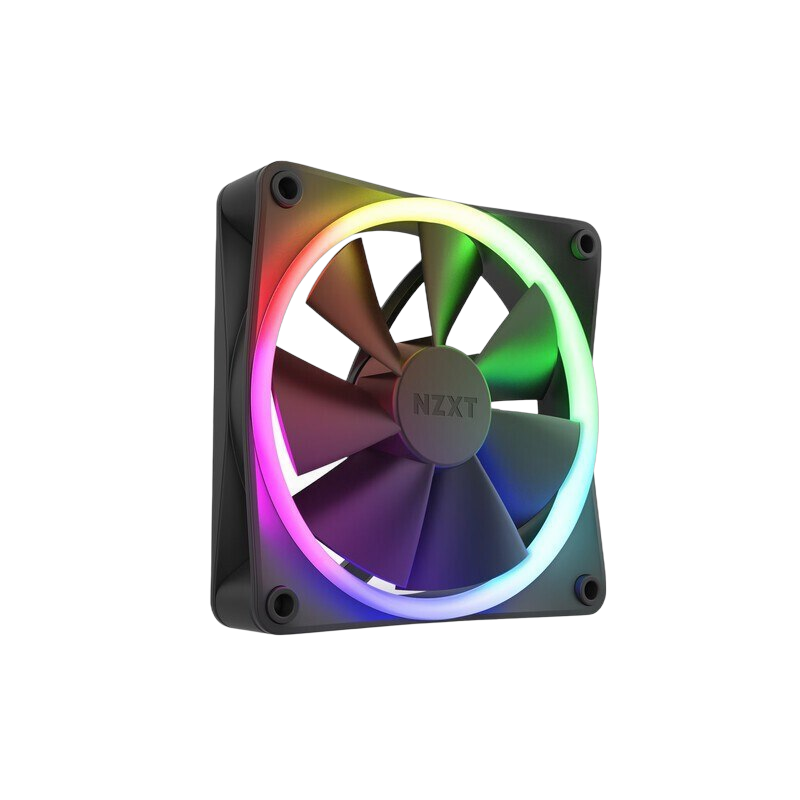 Wentylator NZXT F120 RGB 120mm czarny efektywny z oświetleniem RGB Wentylator NZXT F120 RGB 120mm czarny efektywny z oświetleniem RGB
