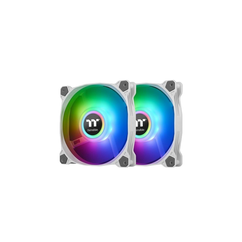 Wentylator Thermaltake Pure Duo 12 ARGB Sync biały zestaw 2 sztuki Wentylator Thermaltake Pure Duo 12 ARGB Sync biały zestaw 2 sztuki