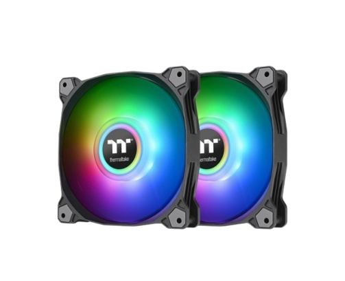 Wentylator Thermaltake Pure Duo 12 ARGB Sync czarny 2 pak wydajny