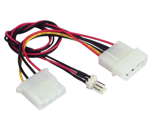Kabel Gembird rozdzielacz zasilania 2xMOLEX 1x3PIN komputerowy 15 cm