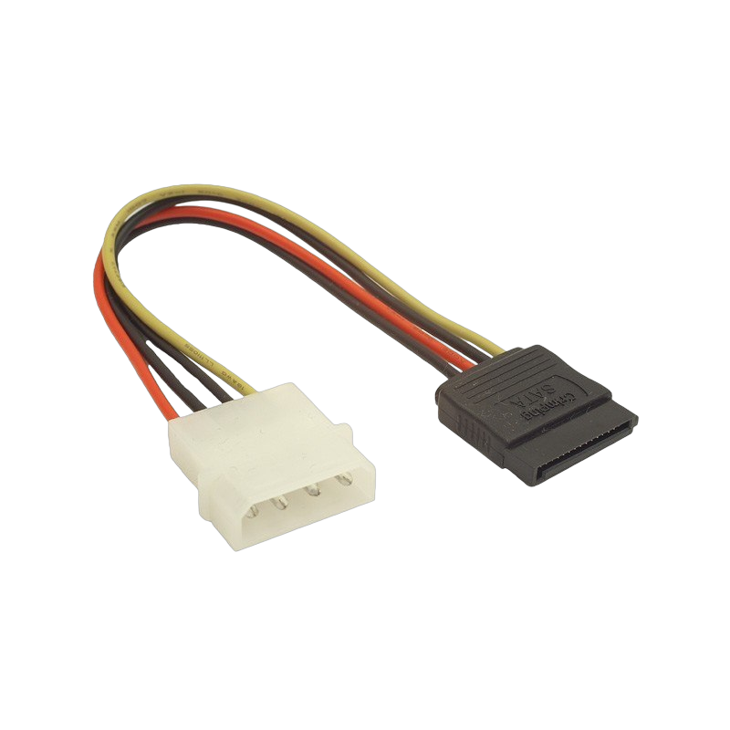 Kabel SATA zasilający 0,15m MOLEX do SATA komputerowy Kabel SATA zasilający 0,15m MOLEX do SATA komputerowy