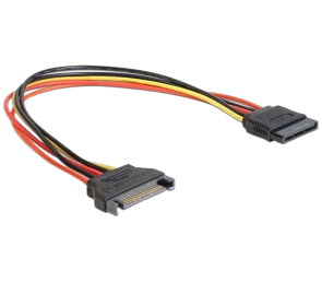 Przedłużacz SATA 15PIN M/F 30cm komputerowy złącza męskie żeńskie