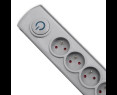 Listwa antyprzepięciowa Qoltec 5 gniazd 1.8m szara z włącznikiem Quick Switch Listwa antyprzepięciowa Qoltec 5 gniazd 1.8m szara z włącznikiem Quick Switch