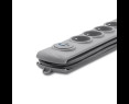 Listwa antyprzepięciowa Qoltec 5 gniazd 1.8m szara z włącznikiem Quick Switch Listwa antyprzepięciowa Qoltec 5 gniazd 1.8m szara z włącznikiem Quick Switch