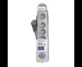 Listwa antyprzepięciowa Qoltec 5 gniazd 1.8m szara z włącznikiem Quick Switch Listwa antyprzepięciowa Qoltec 5 gniazd 1.8m szara z włącznikiem Quick Switch
