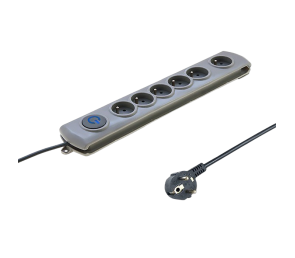 Listwa antyprzepięciowa Qoltec 6 gniazd 5m z włącznikiem Quick Switch