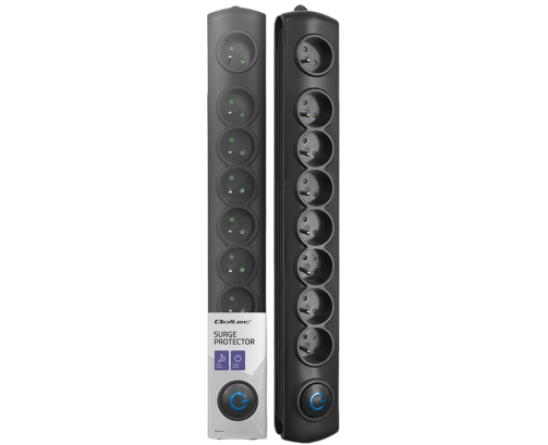 Listwa antyprzepięciowa Qoltec 8 gniazd 1,8m z włącznikiem Quick Switch
