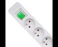 Listwa zasilająca Qoltec 5 gniazd 1.8m biało-szara z włącznikiem Quick Switch Listwa zasilająca Qoltec 5 gniazd 1.8m biało-szara z włącznikiem Quick Switch