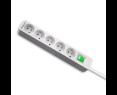 Listwa zasilająca Qoltec 5 gniazd 1.8m biało-szara z włącznikiem Quick Switch Listwa zasilająca Qoltec 5 gniazd 1.8m biało-szara z włącznikiem Quick Switch