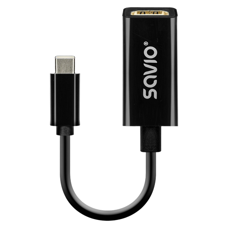 Adapter SAVIO AK-79 USB-C HDMI 4K 30Hz kompaktowy Plug Play Adapter SAVIO AK-79 USB-C HDMI 4K 30Hz kompaktowy Plug Play