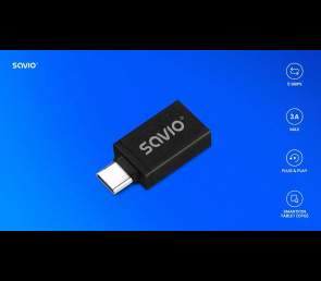 Adapter USB-A 3.1 USB-C 3.1 AK-80 szybki transfer danych OTG 3A