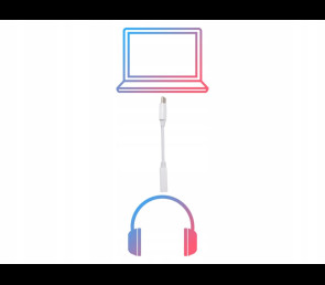 Kabel do słuchawek przejściówka USB-C minijack 3,5mm do smartfona laptopa