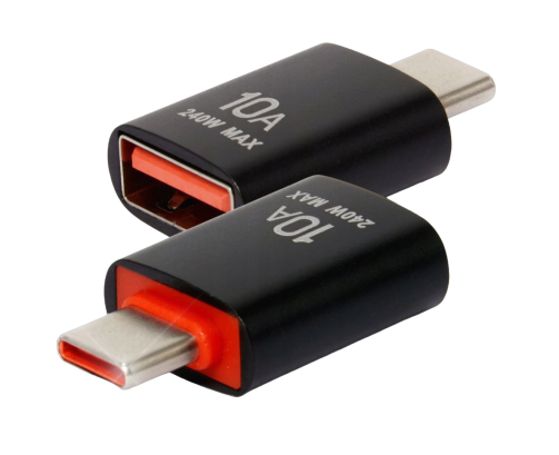 Przejściówka adapter z USB na USB-C do smartfona laptopa komputera 10A 240W