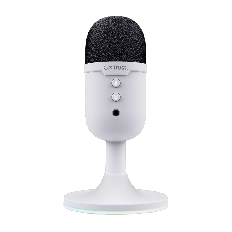Mikrofon Trust GXT234W Yunix USB biały kompaktowy gamingowy z RGB Mikrofon Trust GXT234W Yunix USB biały kompaktowy gamingowy z RGB