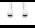 Digitus Kabel zasilający USB-C 1m 60W biały silikonowy Digitus Kabel zasilający USB-C 1m 60W biały silikonowy