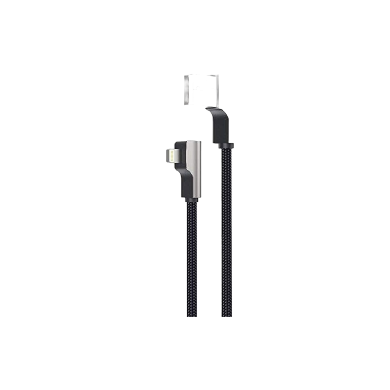 Kabel AUKEY CB-AL01 USB Lightning 2m czarny kątowy MFi ultraszybki Kabel AUKEY CB-AL01 USB Lightning 2m czarny kątowy MFi ultraszybki