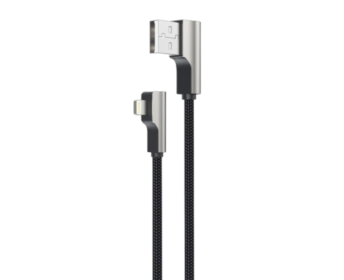 Kabel AUKEY CB-AL04 USB Lightning 1m nylonowy kątowy MFi szybkie ładowanie