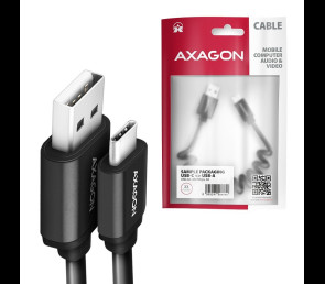 Kabel AXAGON BUCM-AM20TB Twister USB-C USB-A 1,1m wytrzymały transfer