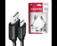 Kabel AXAGON BUCM-AM20TB Twister USB-C USB-A 1,1m wytrzymały transfer