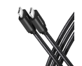 Kabel AXAGON BUCM3-CM10AB USB-C 3.2 Gen1 1m PD 60W wytrzymały oplot czarny Kabel AXAGON BUCM3-CM10AB USB-C 3.2 Gen1 1m PD 60W wytrzymały oplot czarny