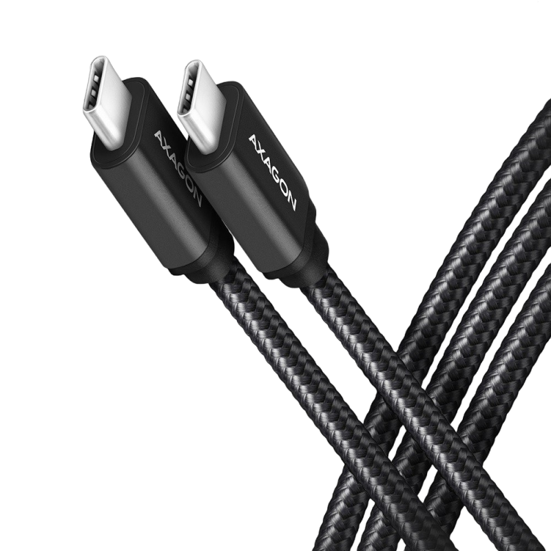 Kabel AXAGON BUCM3-CM20AB USB-C 2m PD 60W szybkie ładowanie czarny Kabel AXAGON BUCM3-CM20AB USB-C 2m PD 60W szybkie ładowanie czarny