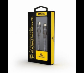 Kabel Gembird Premium USB-C 2.0 1.5M 60W PD do ładowania i transmisji danych