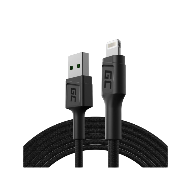 Kabel Green Cell GC PowerStream USB - Lightning 120 cm szybkie ładowanie Kabel Green Cell GC PowerStream USB - Lightning 120 cm szybkie ładowanie